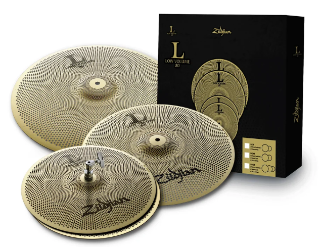 Pack de cymbales Zildjian LV468 Low Volume L80 14/16/18